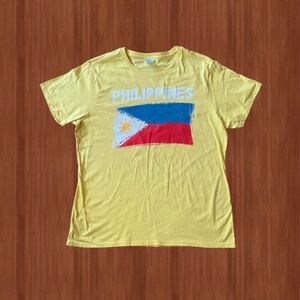 Philippines Flag Yellow Graphic T-Shirt - Size XL